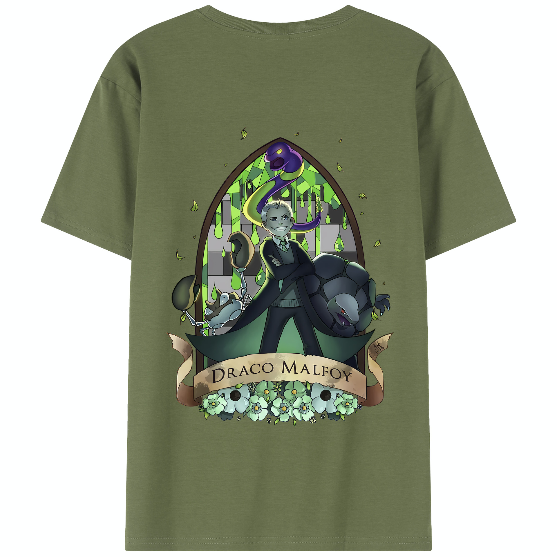 （画像用） Harry Potter ハリー・ポッターシリーズ 綿100％半袖Tシャツ（背面プリント）